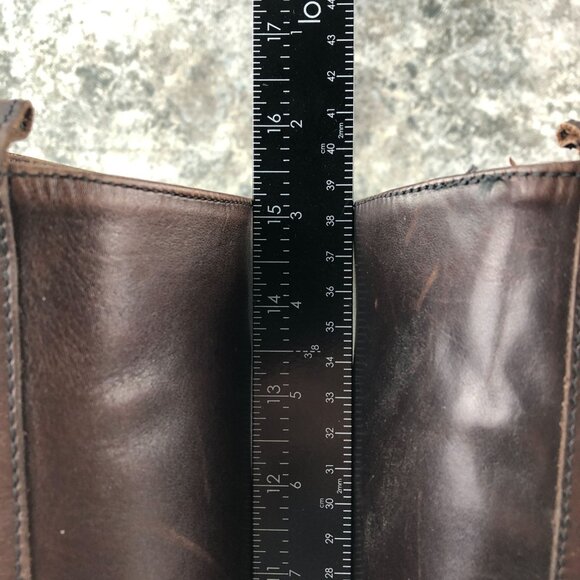 Eddie Bauer VTG Women's Size 8.5B Dark Brown Leather Knee High Tall Riding Boots - Picture 11 of 16